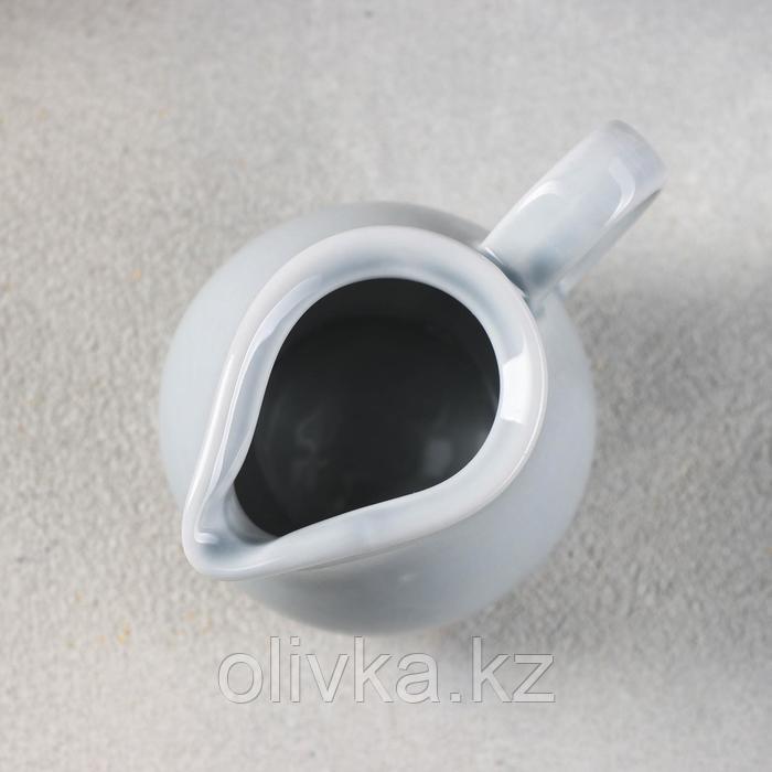 Молочник фарфоровый «Акварель», 65 мл, цвет светло-серый - фото 2 - id-p113259325