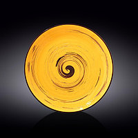 Тарелка круглая Wilmax Spiral, d=28 см, цвет жёлтый