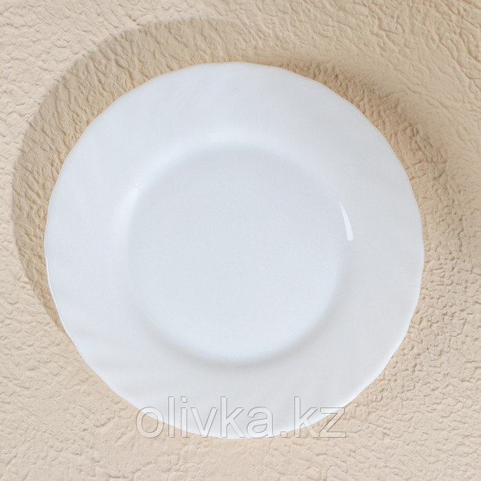 Набор пирожковых тарелок Luminarc TRIANON, d=16 см, стеклокерамика, 6 шт, цвет белый - фото 3 - id-p113273481