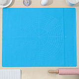 Силиконовый коврик с разлиновкой Доляна «Буссен», 49×39 см, цвет МИКС, фото 2