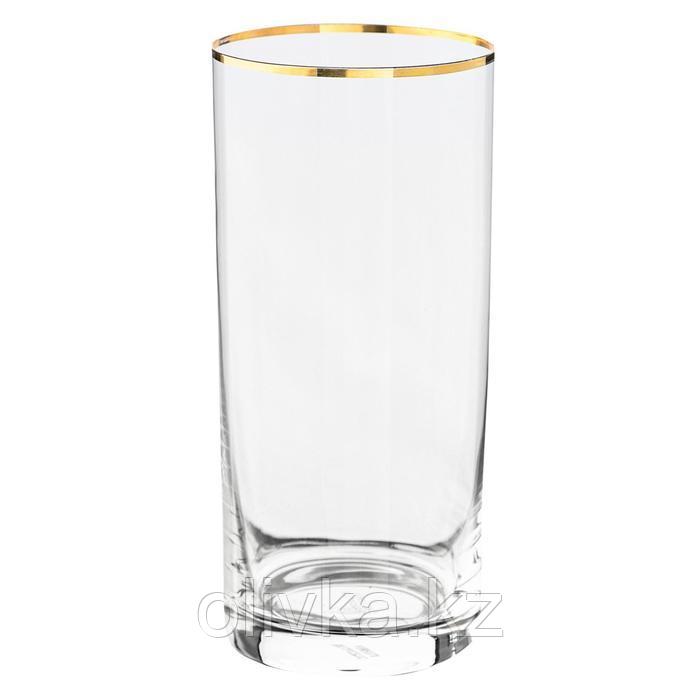 Набор стаканов для воды, декор «Отводка золото», 350 мл x 6 шт. - фото 1 - id-p113262020