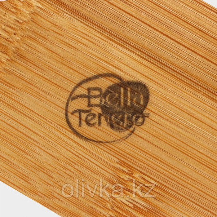 Набор фарфоровый для специй на деревянной подставке BellaTenero «Кракле», 2 предмета: солонка, перечница, цвет - фото 9 - id-p113254152