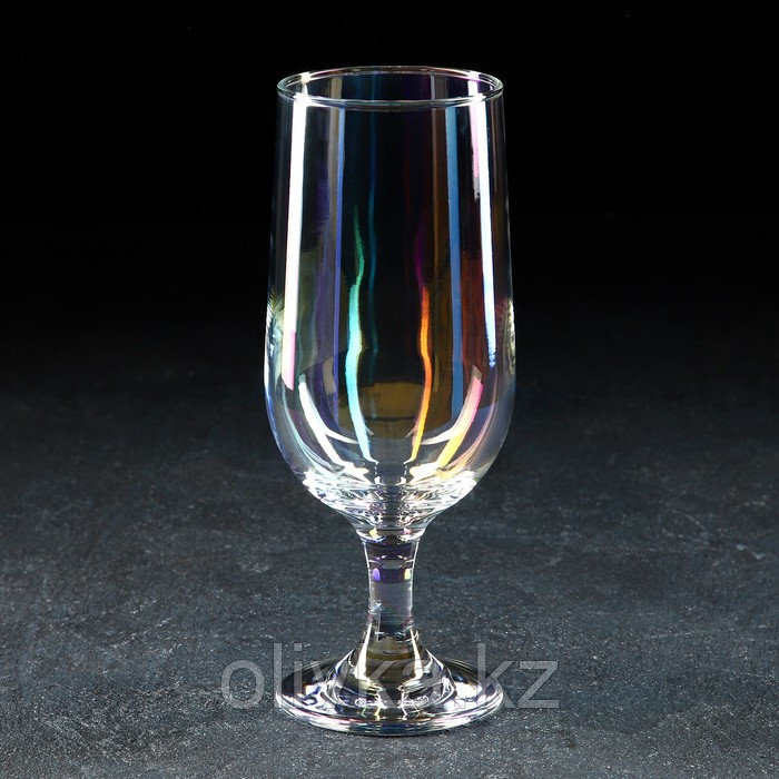 Бокал стеклянный «Бонитас», 400 мл, с гальваническим покрытием, цвет перламутровый - фото 1 - id-p113266213