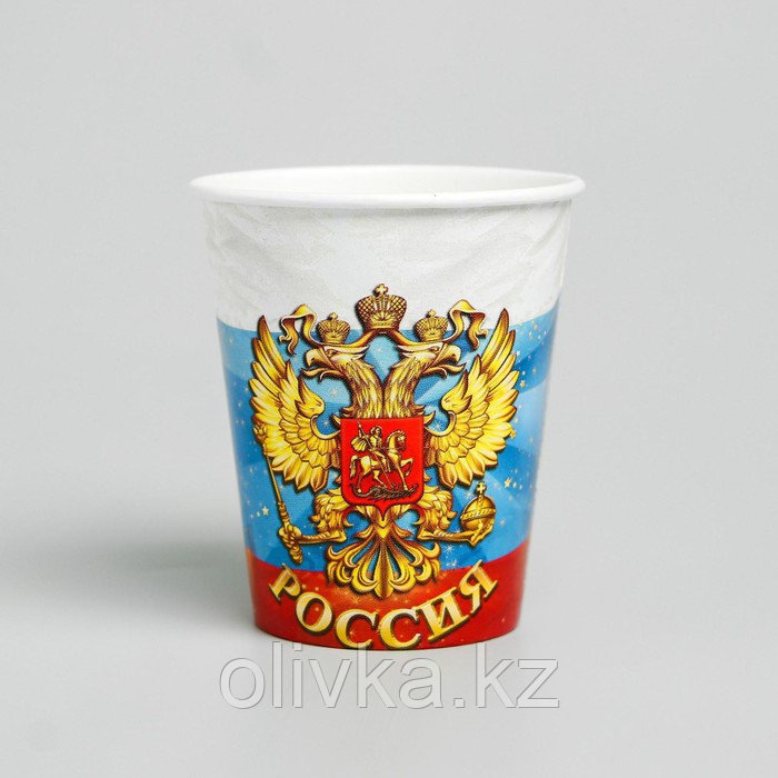 Стакан бумажный «Россия», герб - фото 2 - id-p113256007
