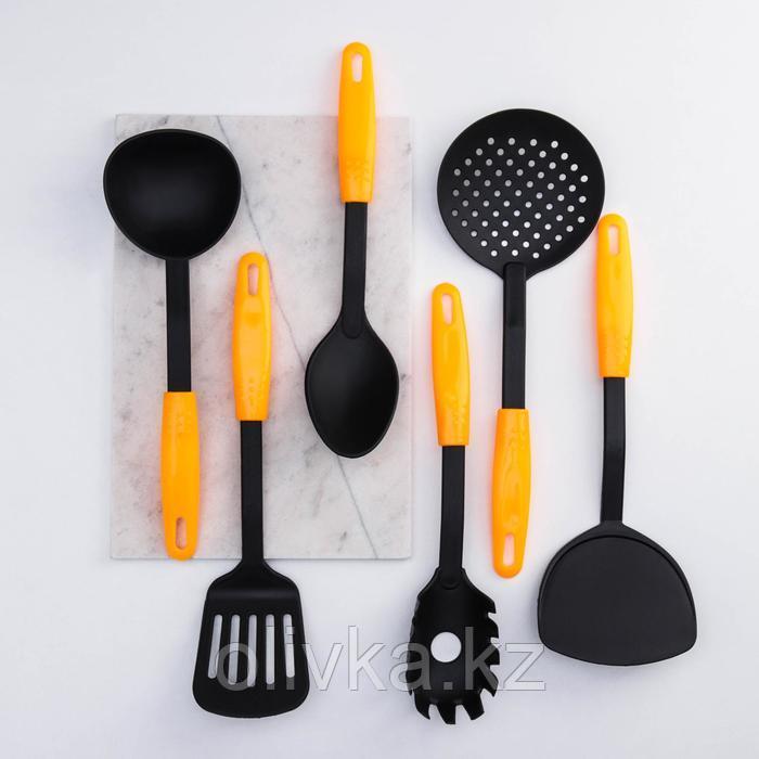 Набор кухонных принадлежностей Доляна «Оранж», 6 предметов - фото 1 - id-p113251558