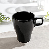 Кружка керамическая Доляна Coffee break, 300 мл, цвет чёрный