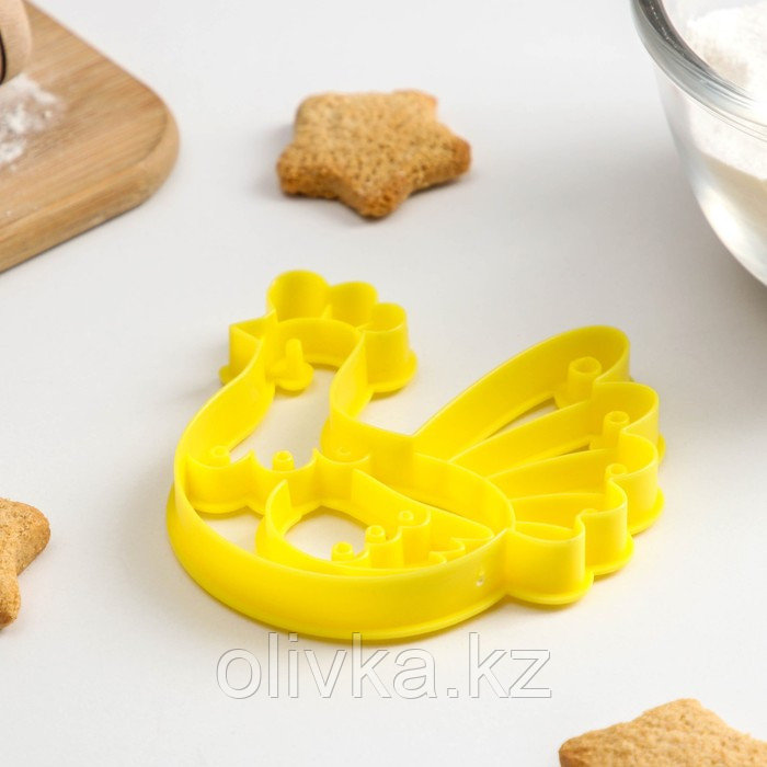 Форма для печенья «Курочка Ряба», вырубка, штамп, цвет жёлтый - фото 2 - id-p113256032