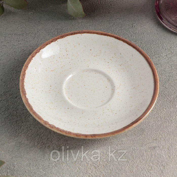 Блюдце для кофейной чашки Beige, d=12 см, цвет бежевый - фото 3 - id-p113255079