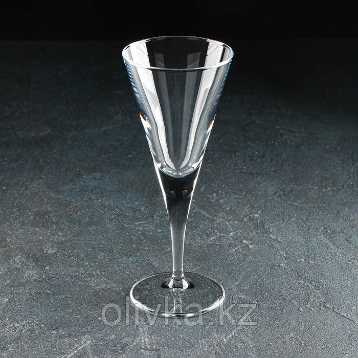 Бокал для шампанского стеклянный V-Line, 200 мл - фото 2 - id-p113267806