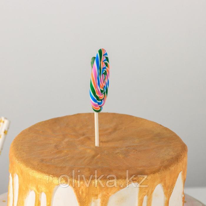 Набор топперов для торта «Карамель», 2 шт, 16,5×5 см, цвет МИКС - фото 2 - id-p113262057