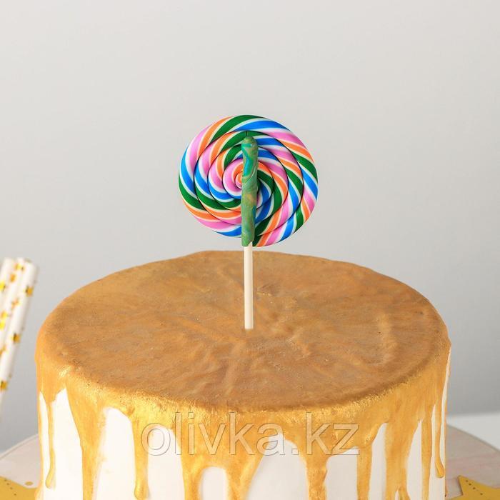 Набор топперов для торта «Карамель», 2 шт, 16,5×5 см, цвет МИКС - фото 3 - id-p113262057