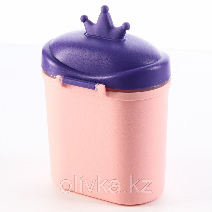 Контейнер для хранения детского питания «Корона», 800 мл.,большой, цвет розовый - фото 3 - id-p113266249