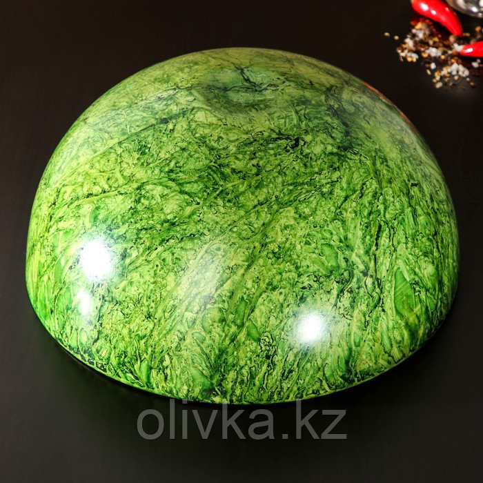 Миска из нержавеющей стали «Малахит», d=27 см, цвет зелёный - фото 3 - id-p113265400