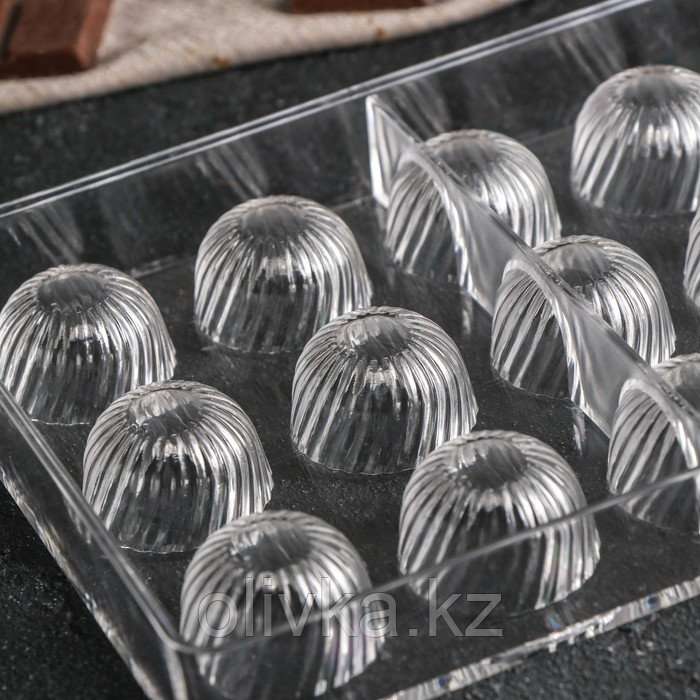 Форма для шоколада и конфет «Комильфо», 28×14 см, 21 ячейка - фото 3 - id-p113254181