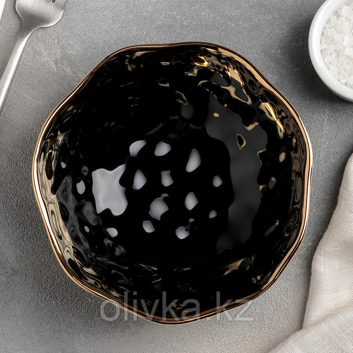Салатник керамический «Инь и ян», 450 мл, d=15 см, цвет чёрный - фото 2 - id-p113254190
