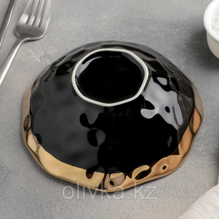 Салатник керамический «Инь и ян», 450 мл, d=15 см, цвет чёрный - фото 3 - id-p113254190