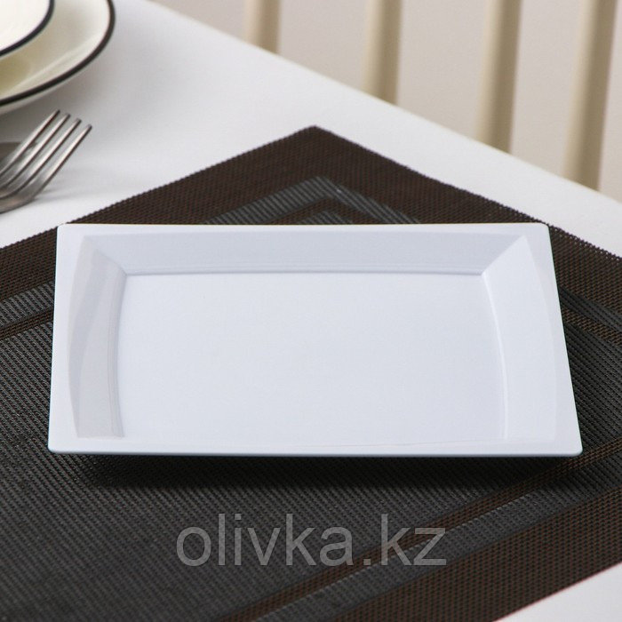 Набор одноразовых тарелок, 17,2×17,2 см, квадратные, плоские, 6 шт, цвет белый - фото 2 - id-p113252478