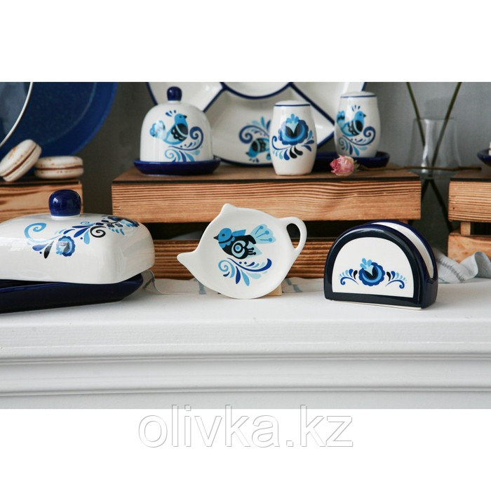 Подставка под чайный пакетик Доляна «Свиристель», 12×8,4 см, цвет белый - фото 4 - id-p113258576