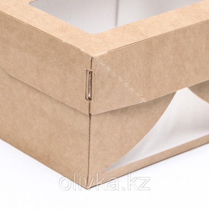 Коробка складная, с окном, крафт, 15 х 10 х 8,5 см - фото 3 - id-p113276188
