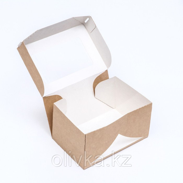 Коробка складная, с окном, крафт, 15 х 10 х 8,5 см - фото 4 - id-p113276188