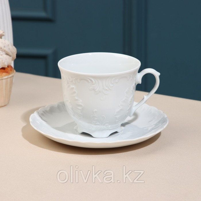 Чайная пара «Rococo», 250 мл, фарфор - фото 1 - id-p113270642