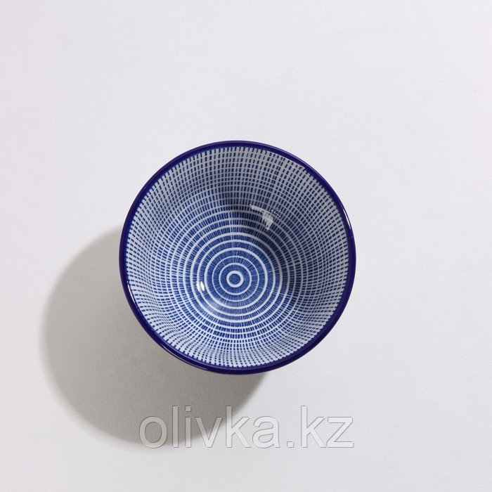 Миска керамическая Доляна «Мерцание», 150 мл, d=9,2 см, цвет синий - фото 3 - id-p113265413