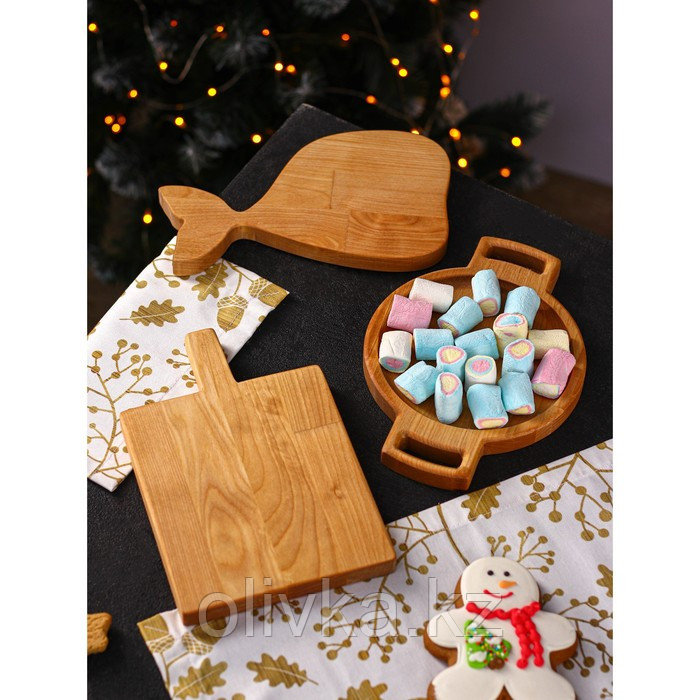 Подарочный набор деревянной посуды Adelica «Красиво и удобно», доска разделочная и для подачи 3 шт, берёза - фото 3 - id-p113267023