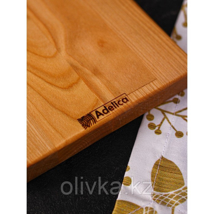 Подарочный набор деревянной посуды Adelica «Красиво и удобно», доска разделочная и для подачи 3 шт, берёза - фото 4 - id-p113267023