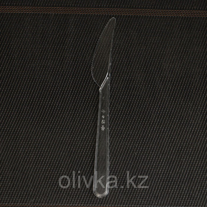 Нож одноразовый 18 см "Премиум", цвет прозрачный, набор 6 шт/уп. - фото 5 - id-p113273535