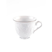 Чашка кофейная Cmielow Рококо «Узор платина», фарфор, 100 мл