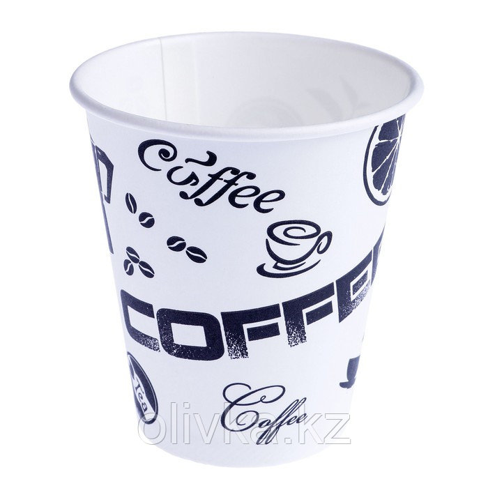 Стакан "Чёрный кофе", для горячих напитков 300 мл, диаметр 90 мм - фото 1 - id-p113254197