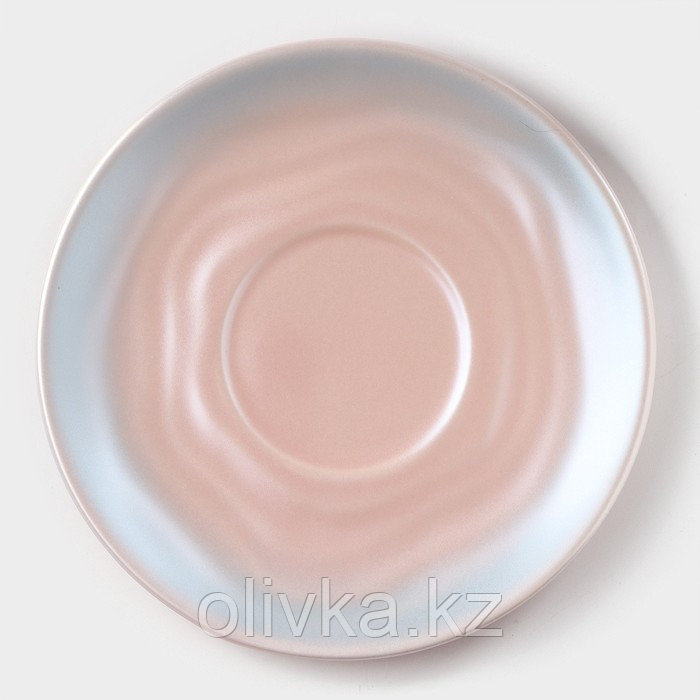 Чайная пара керамическая «Магия», 3 предмета: кружка 260 мл, блюдце d=15,8 см, ложка h=14 см, цвет розовый - фото 3 - id-p113276917