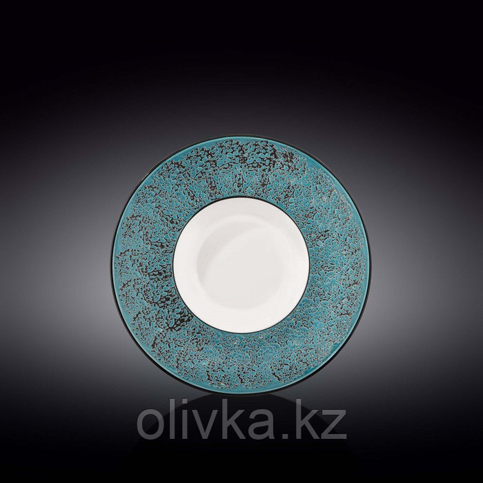 Тарелка глубокая Wilmax Splach, d=22.5 см, 1.1 л, цвет голубой - фото 1 - id-p113270656