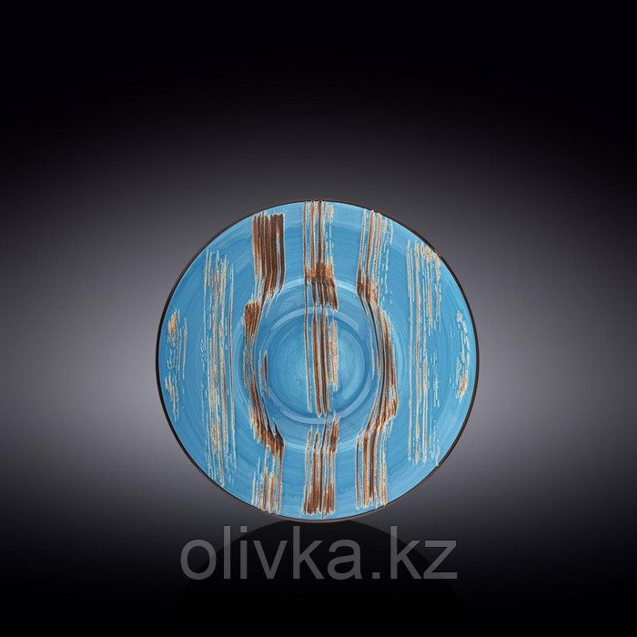 Тарелка глубокая Wilmax Scratch, d=20 см, 800 мл, цвет голубой - фото 1 - id-p113270663