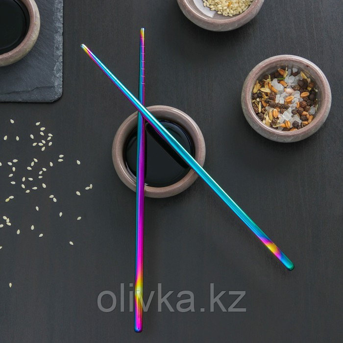 Палочки для суши Bacchette, длина 21 см, цвет хамелеон - фото 3 - id-p113264482
