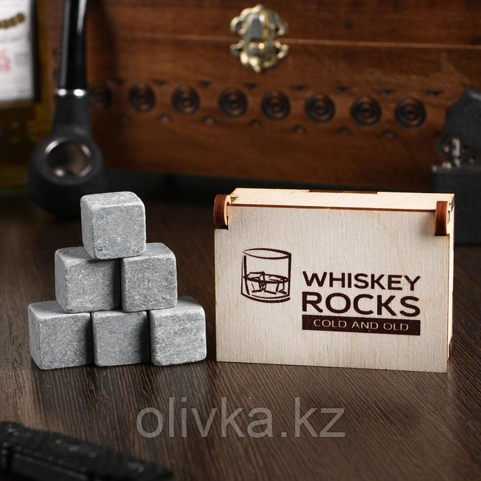 Камни для виски "COLD & OLD", в шкатулке, натуральный стеатит, 6 шт - фото 1 - id-p113255140