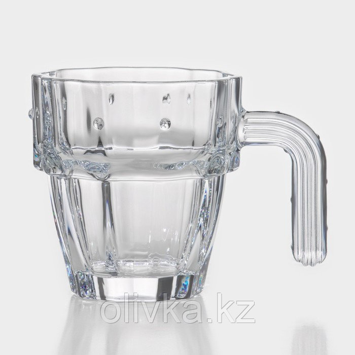 Набор для напитков из стекла Доляна «Аква», 5 предметов: кувшин 1,2 л, 2 кружки 285 мл, 2 стакана 285 мл, цвет - фото 8 - id-p113279390