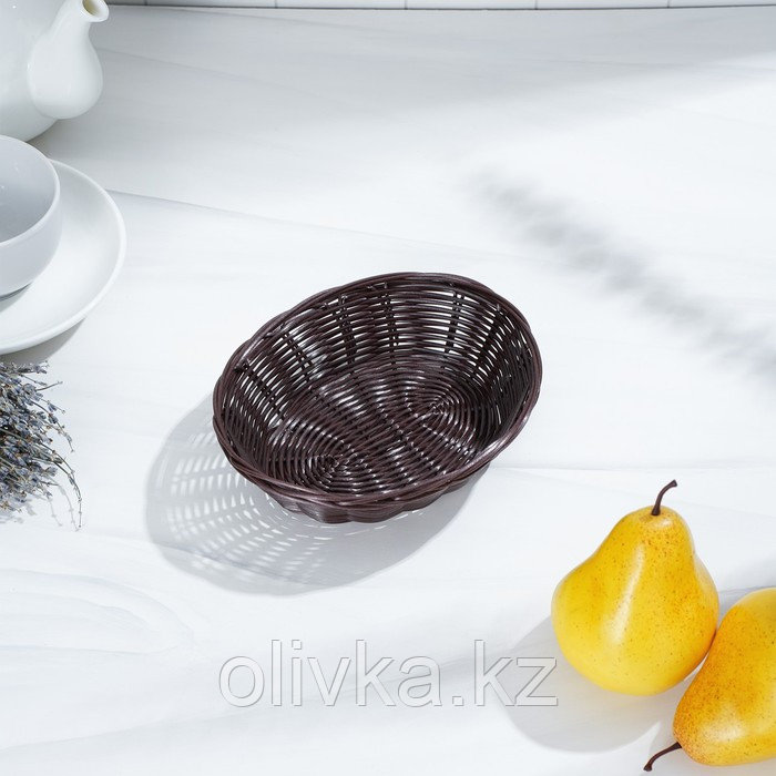 Корзинка для фруктов и хлеба Доляна «Шоко», 18×15×5 см - фото 6 - id-p113250711