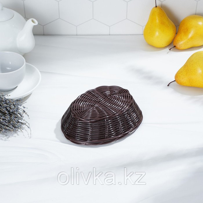 Корзинка для фруктов и хлеба Доляна «Шоко», 18×15×5 см - фото 8 - id-p113250711