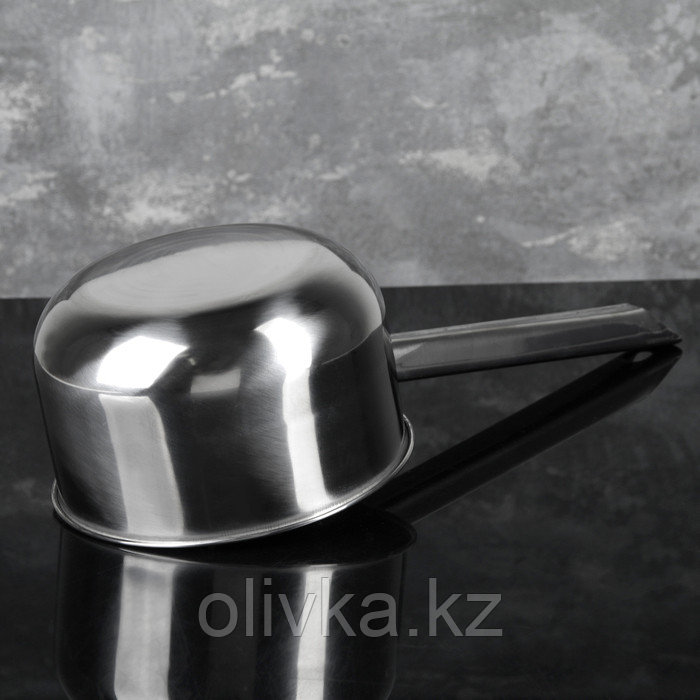 Ковш из нержавеющей стали с длинной ручкой, 1,8 л, 41×16×9,5 см, металлическая ручка, цвет серебряный - фото 3 - id-p113253399