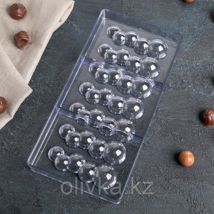 Форма для шоколада и конфет «Воздушный», 7 ячеек, 33×16,2×2,5 см - фото 2 - id-p113254215