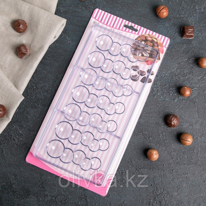 Форма для шоколада и конфет «Воздушный», 7 ячеек, 33×16,2×2,5 см - фото 5 - id-p113254215