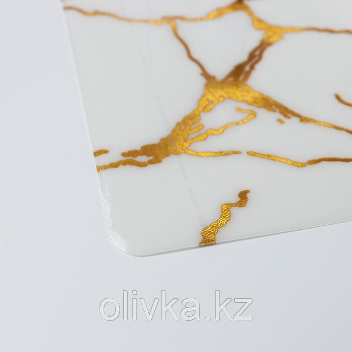 Салфетка сервировочная на стол «Мрамор», 45×30 см, цвет белый - фото 3 - id-p113262937