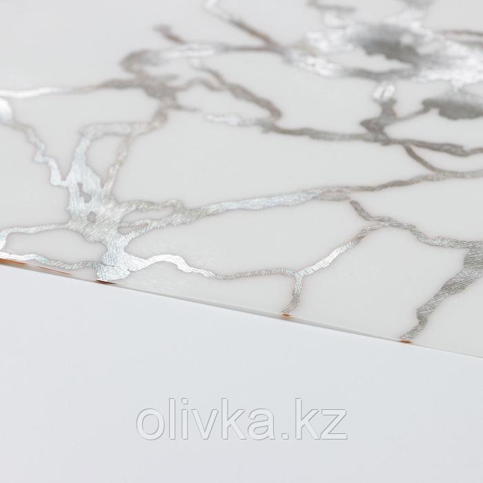 Салфетка сервировочная на стол «Мрамор», 45×30 см, цвет белый - фото 5 - id-p113262937