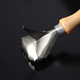 Рыбочистка с ножом для вспарывания «Традиционная», 15×4,5 см, с лакированной деревянной ручкой, фото 5