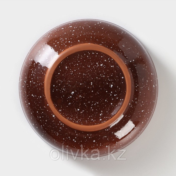 Салатник «Мрамор», d=19 см, цвет коричневый - фото 4 - id-p113279403