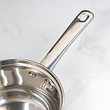 Ковш «Гретта», 1,8 л, d=16 см, металлическая крышка, с теплораспределительным слоем, металлическая ручка,, фото 4