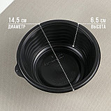 Контейнер «Супница», SP-500, круглый, черный, 600 шт/уп, фото 2