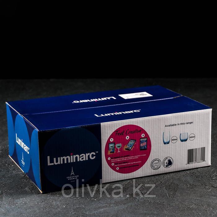Стакан стеклянный низкий Luminarc SALTO, 320 мл, цвет голубой - фото 2 - id-p113257783