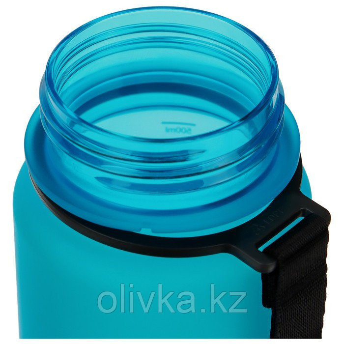 Бутылка спортивная для воды ONLYTOP Fitness, 500 мл, цвет голубой - фото 10 - id-p113280286